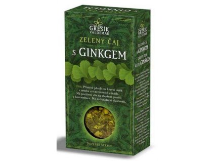 Grešík Zielona herbata z miłorzębem 70g  + Při koupi 12 a více kusů 3% Sleva