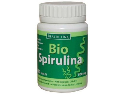 Spirulina BIO 100 Tabletten.  + Při koupi 12 a více kusů 3% Sleva