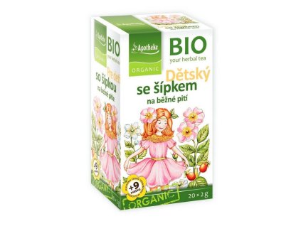 BIO Detský čaj so šípkou na bežné pitie 20x2g