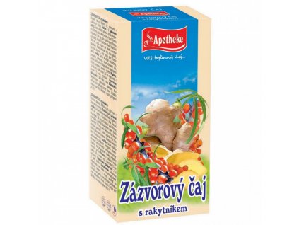 Apotheke Zázvorový čaj s rakytníkem 20x2g  + Při koupi 12 a více kusů 3% Sleva