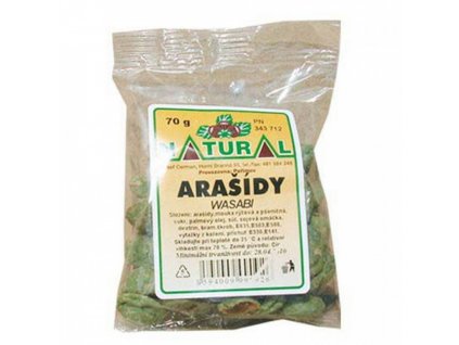 Arašídy Wasabi 70g  + Při koupi 12 a více kusů 3% Sleva