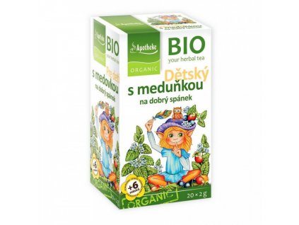 BIO Dětský čaj s meduňkou na dobrý spánek 20x2g  + Při koupi 12 a více kusů 3% Sleva