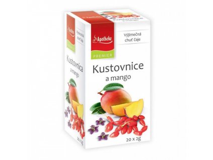 Apotheke PREMIER Kustovnice a mango čaj 20x2g  + Při koupi 12 a více kusů 3% Sleva