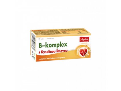 Apotheke B-komplex s kyselinou listovou 30tbl.  + Při koupi 12 a více kusů 3% Sleva