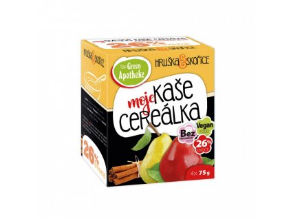 CEREÁLKA ovesná kaše Hruška a skořice 4x75g  + Při koupi 12 a více kusů 3% Sleva