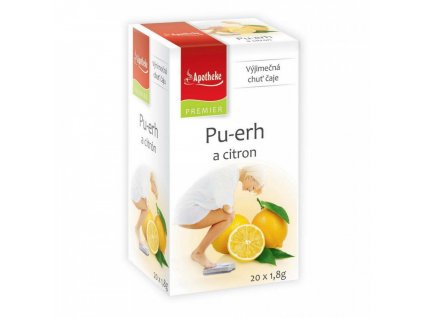 Apotheke PREMIER Pu-erh a citron čaj 20x1,8g  + Při koupi 12 a více kusů 3% Sleva