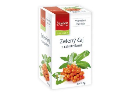 Apotheke PREMIER Zielona herbata z rokitnikiem 20x2g + Při koupi 12 a více kusů 3% Sleva