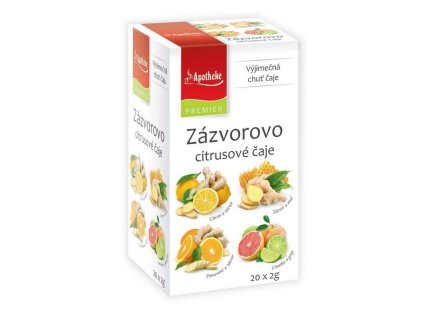 Apotheke PREMIER Ginger-citrus teas 4 in 1 20x2g