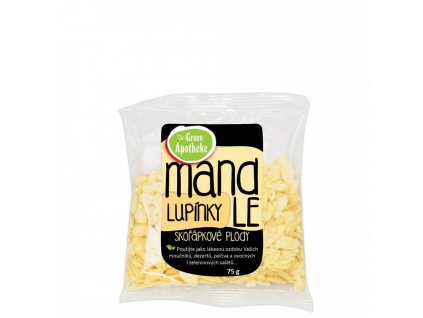 Mandle lupínky natural 75g  + Při koupi 12 a více kusů 3% Sleva