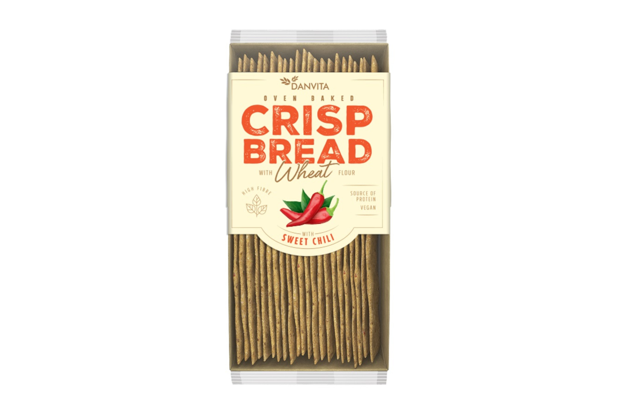 Pšeničný křehký chléb s chilli - Danvita 130g