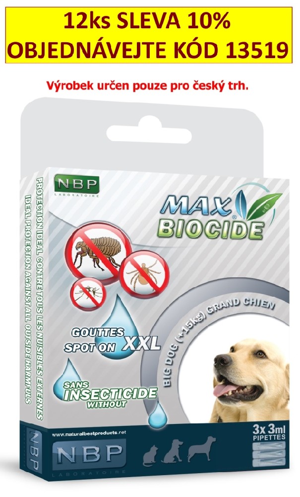 Max Biocide Spot-on Dog XXL repelentní kapsle, pes 3 x 3 ml !CZ!