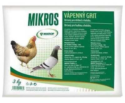 Mikrop Vápenný grit Mikros 3 kg