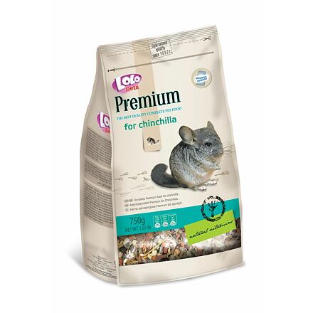 LOLO PREMIUM krmivo pro činčily 750 g sáček DOPRODEJ