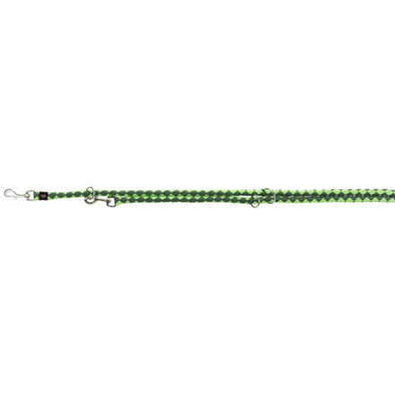 Trixie Cavo adjustable leash, L–XL: 2.00 m/ř 18 mm, forest/apple