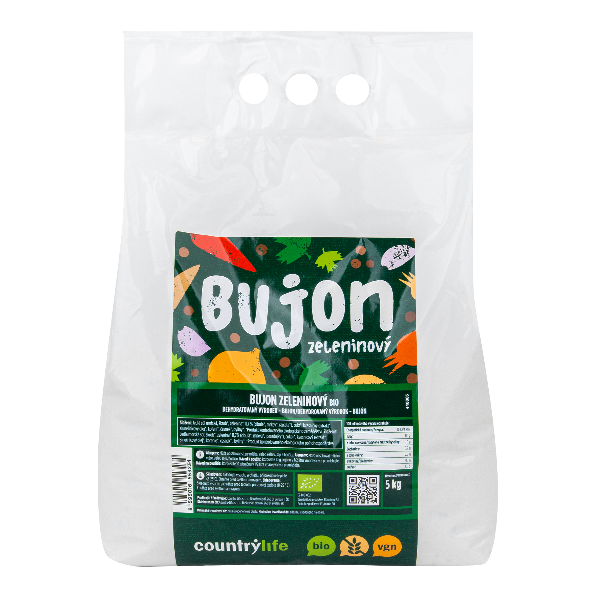 Bujon zeleninový 5 kg BIO COUNTRY LIFE