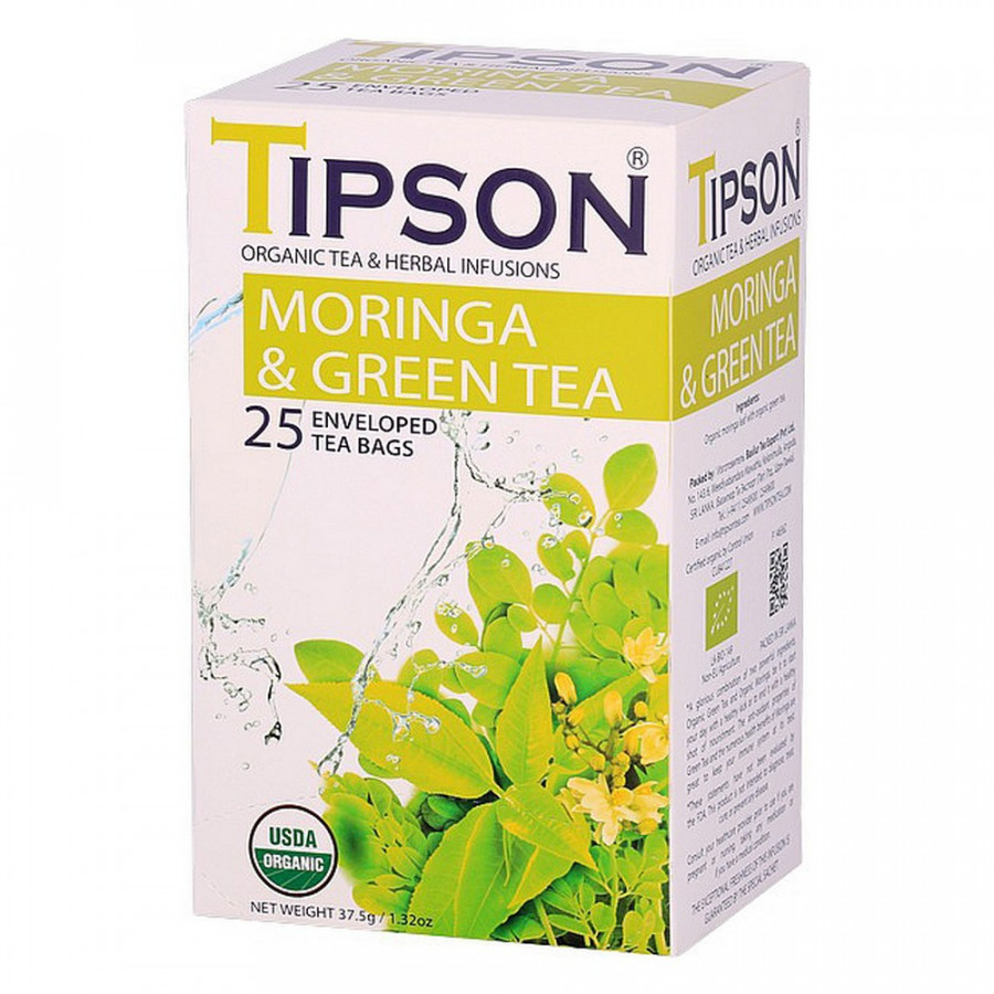 Tipson BIO Moringa a zelený čaj 25x1,5g