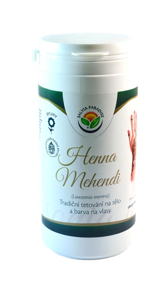 Salvia Paradise Henna Mehendi tradiční tetování na tělo a barva na vlasy Balení: 150 g