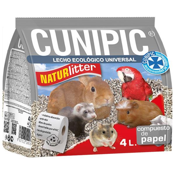 CUNIPIC, s.l. Podestýlka hlod. Naturlitter paper Cunipic 4l / 1,2kg