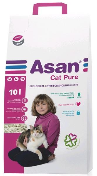 ASAN - CZ s.r.o. Podestýlka cat Asan - Pure 10 l