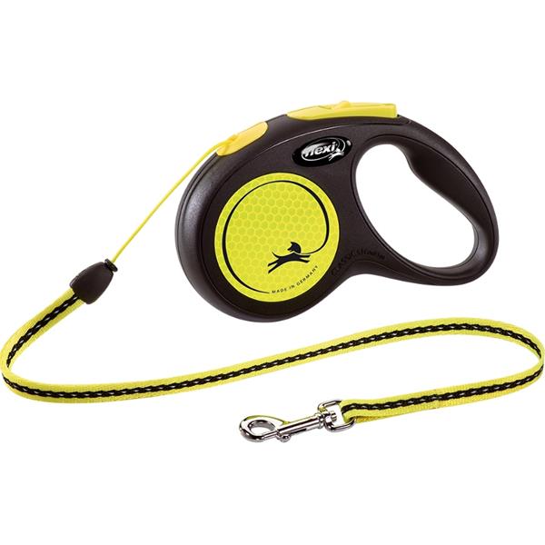 Flexi - Bogdahn International Flexi New Neon S lanko 5 m žluté 12 kg