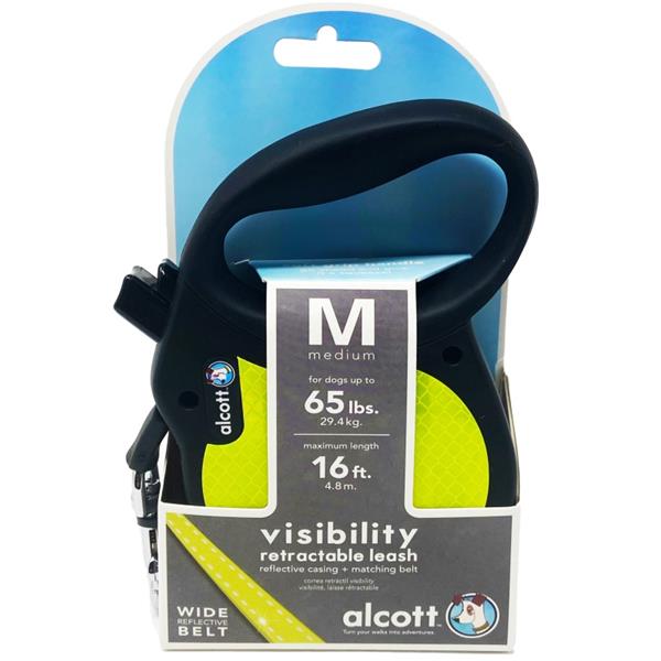 PAW Europe (Pet Adventures Worldwide) Alcott navíjecí v.Visibility(do 30kg)neon M 5m