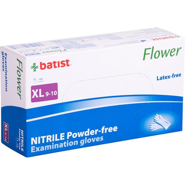 Batist, s.r.o. Rukavice nesteril. nitril FLOWER XL 100ks bez pudru