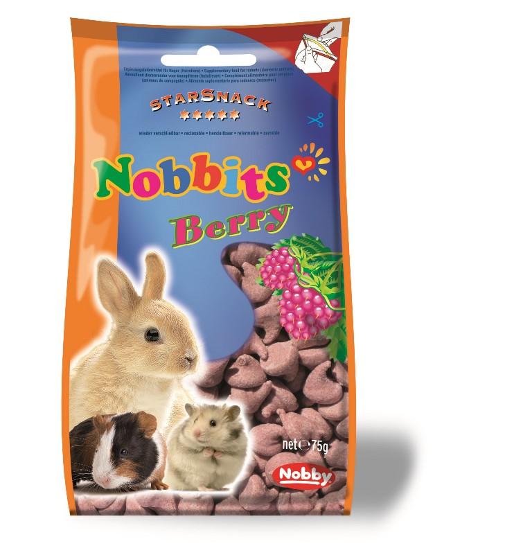 Nobby StarSnack Nobbits Berry pamlsky pro hlodavce plody 75g