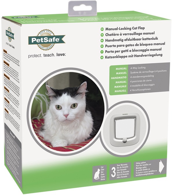 Pet Safe PetSafe Manual Cat Flap dvířka pro kočky do 8 kg bílá