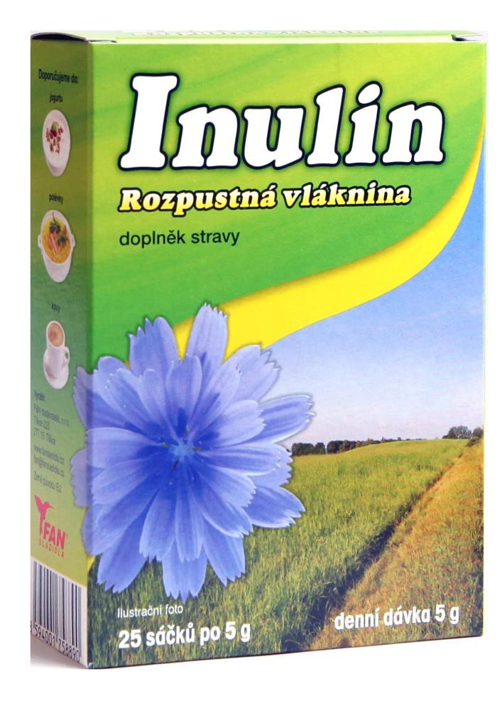 FN dodavatelé Inulin rozpustná vláknina 25x5g FAN
