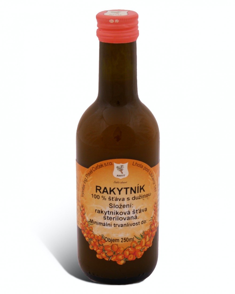 Rakytník 100% šťáva steril. 250ml CVRČEK