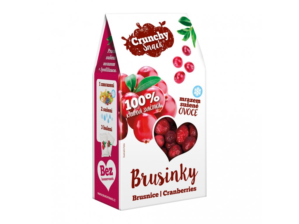 Ovoce suš. mraz. brusinky 15g CRUNCHY SNACK