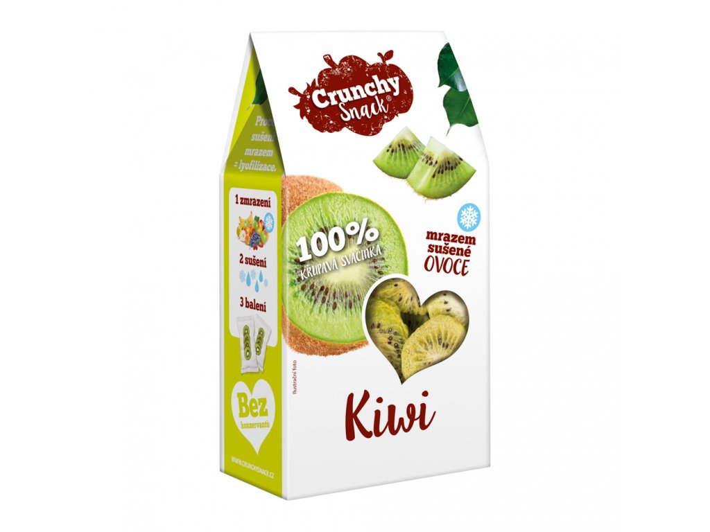 Ovoce suš. mraz. kiwi plátky bezl. 20g CRUNCHY SNACK