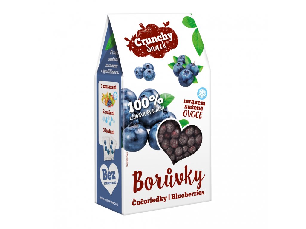 Ovoce suš. mraz. borůvky divoké bezl. 20g CRUNCHY SNACK