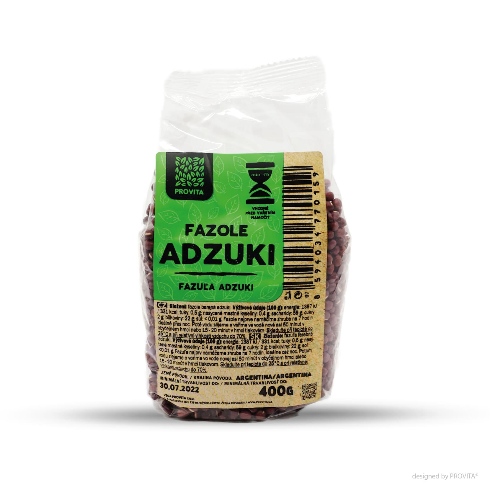 Fazole adzuki 400g PROVITA