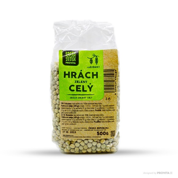 Hrách zelený celý 500g PROVITA