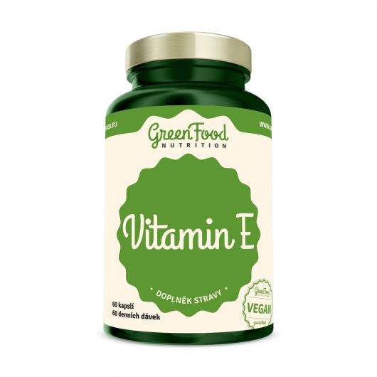 GreenFood Nutrition Vitamin E 60cps GREENFOOD - doprodej!