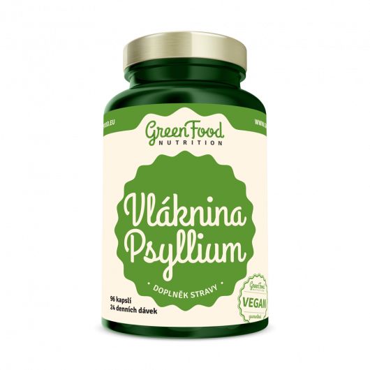 GreenFood Nutrition Vláknina Psyllium 96cps GREENFOOD