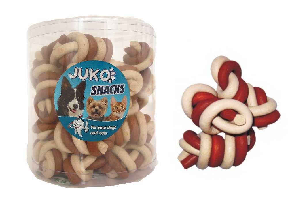 Juko Petfood Jerky uzel Vanilka & kuřecí JUKO Snacks (25 ks)