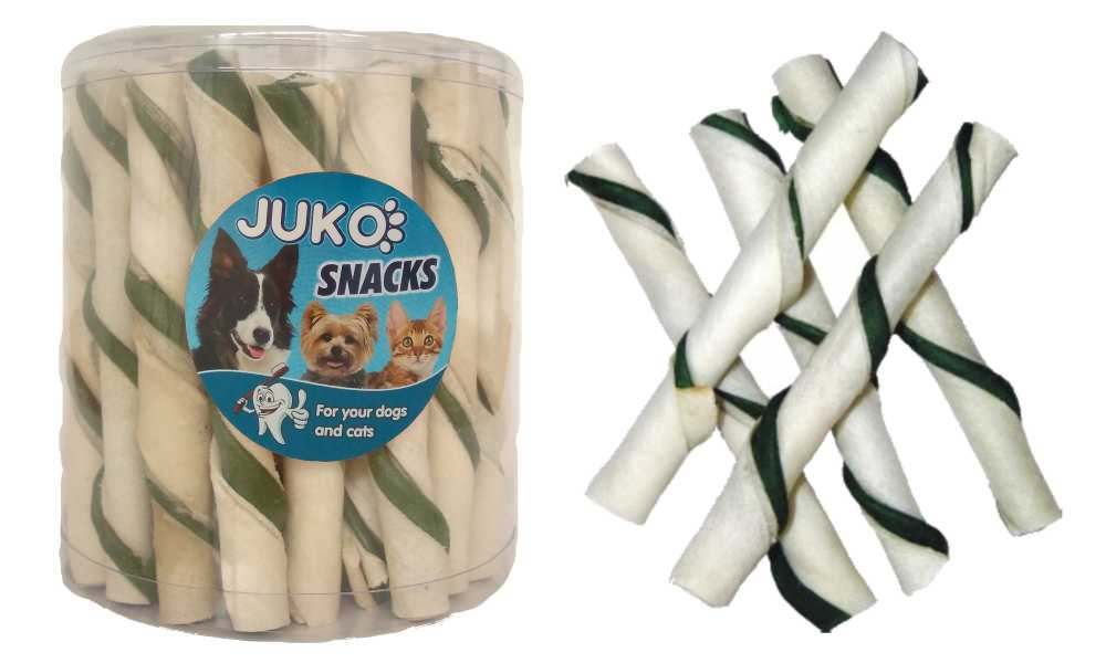 Juko Petfood Trubička bílá Mint JUKO Snacks (35 ks)