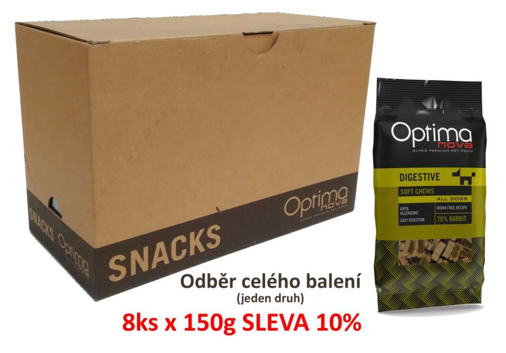 OPTIMAnova Functional Snack Digestive Rabbit 150 g (8 ks) AKCE 10 %