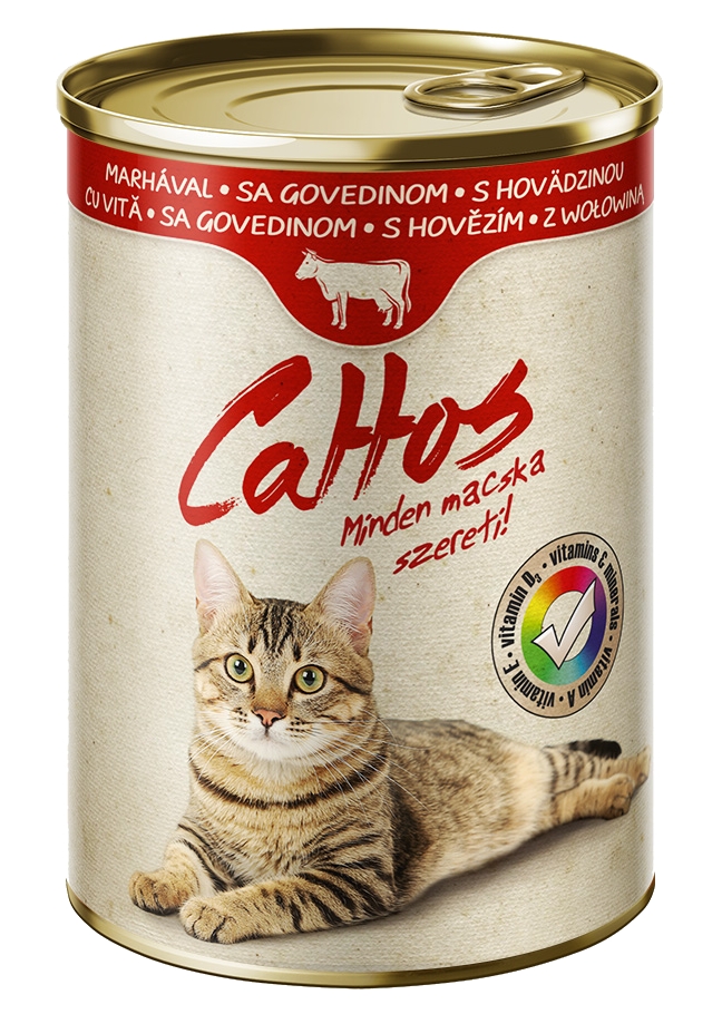 Fincsi Cattos Cat hovězí, konzerva 415 g