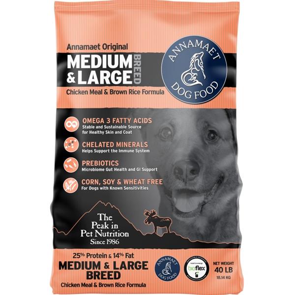 ANNAMAET Petfoods Inc. Annamaet Medium&Large Breed 18,14 kg (40lb)