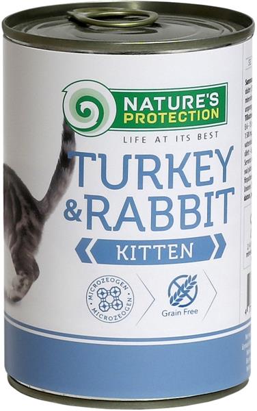 KIKA LT, UAB Nature's Protection Cat konz.Kitten krůta/králík 400 g