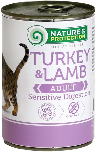 KIKA LT, UAB Nature's Protection Cat konz.Sensitive krůta/jehně 400 g