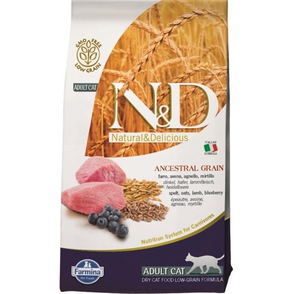 Farmina Pet Foods N&D Low Grain Cat Adult Lamb & Blueberry 10 kg