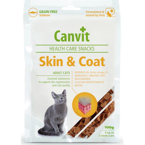 CANVIT s.r.o. Canvit snack cat Skin & Coat 100 g