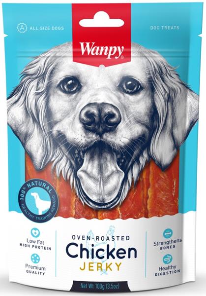 WANPY EUROPE PETFOODS B.V. Wanpy Dog Chicken Jerky 100 g