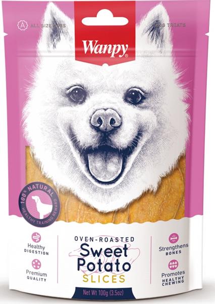 WANPY EUROPE PETFOODS B.V. Wanpy Dog Sweet Potato Slice 100 g