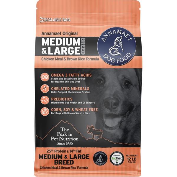 ANNAMAET Petfoods Inc. Annamaet Medium&Large Breed 5,44 kg (12lb)