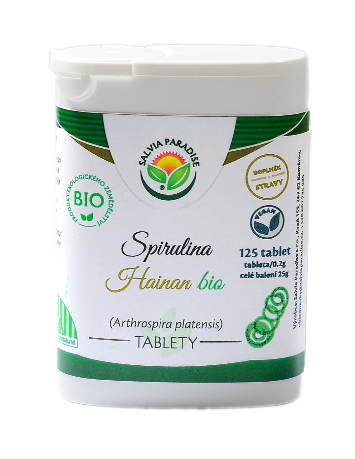 Salvia Paradise Spirulina Hainan tablety BIO Balení: 25 g